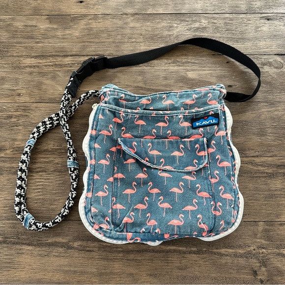 Kavu Bags Kavu Womens Sidewinder Crossbody Bag Flamingo Bird Print